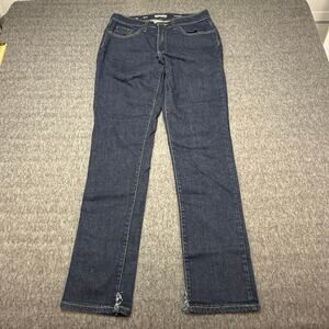 Sonoma Jeans Men's Size 32x34 Slim The Everyday Jean Stretch Dark Wash Split Hem